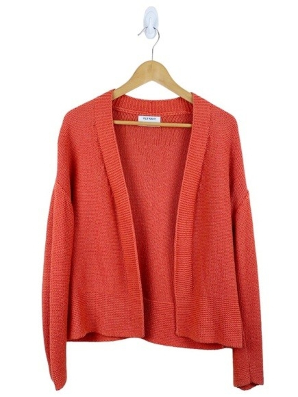 Old Navy Orange/Coral Open-Front Cardigan Sweater